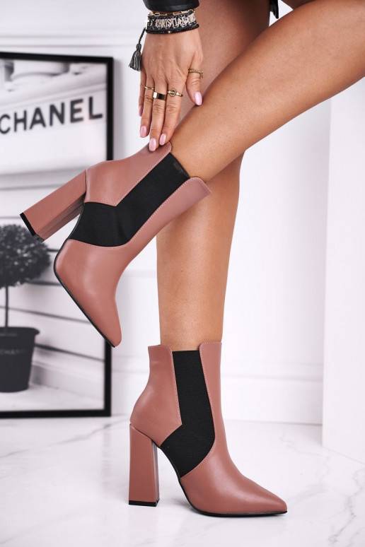 Moteriški aulinukai su kulniukais rožinės spalvos  - 1 Moteriški aulinukai su kulniukais rožinės spalvos  - 1