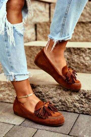 Mocassins Cuir naturel...
