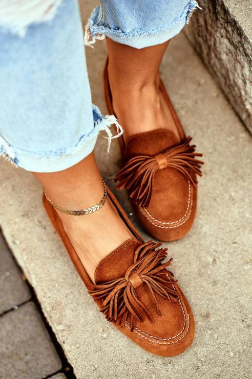 Mocassins Cuir naturel couleur marron 04830