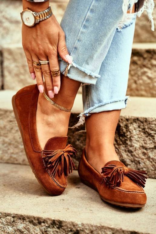 Mocassins Cuir naturel couleur marron 04830