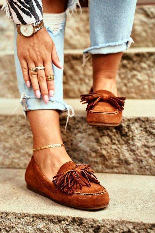 Mocassins Cuir naturel couleur marron 04830