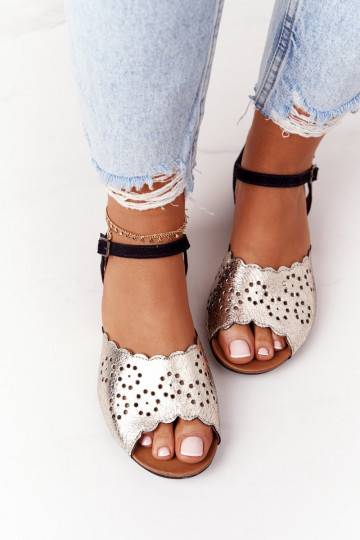Sandales pour femmes en cuir naturel 2