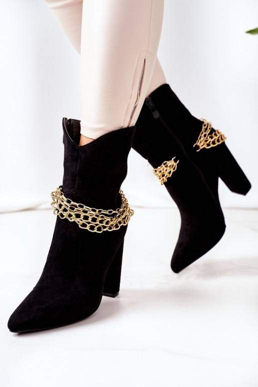 Bottes chauffantes à talons noires... Bottes chauffantes à talons noires...