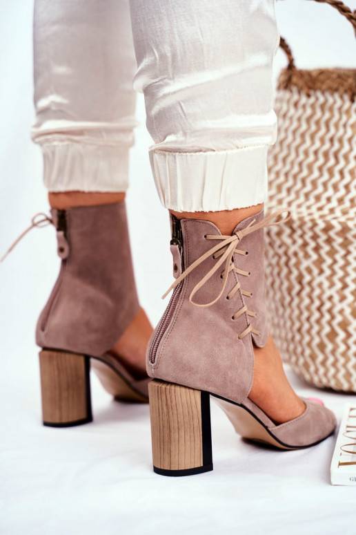 Sandale pour femme sandale à talon haut en daim