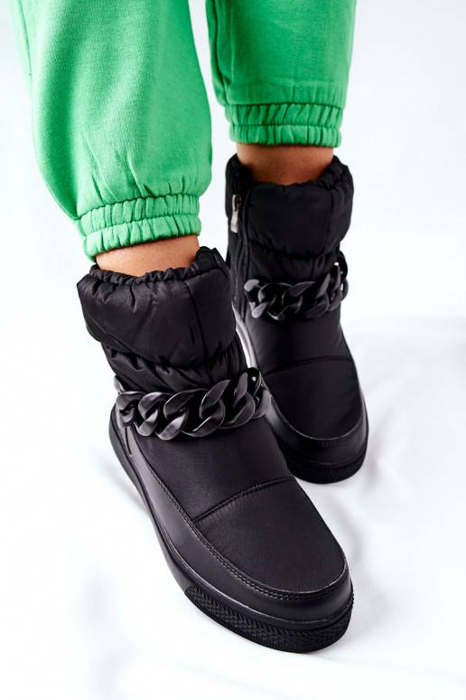 Bottes de neige chaudes en Kharich noir