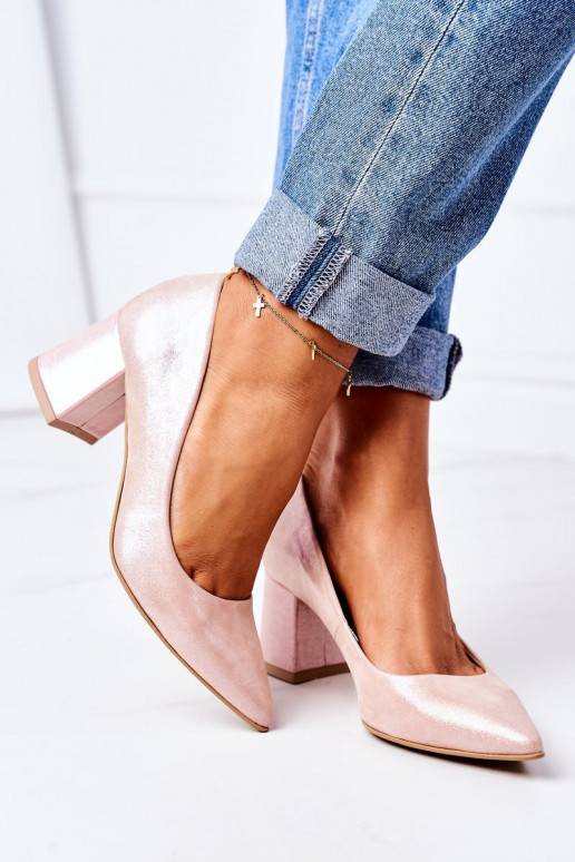 Chaussures en satin rose Chaussures en satin rose