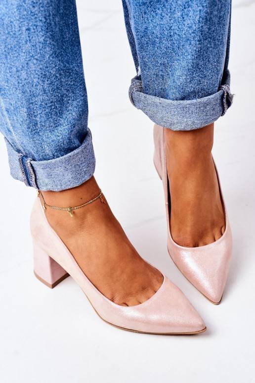 Chaussures en satin rose Chaussures en satin rose