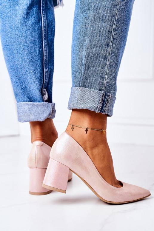 Chaussures en satin rose Chaussures en satin rose