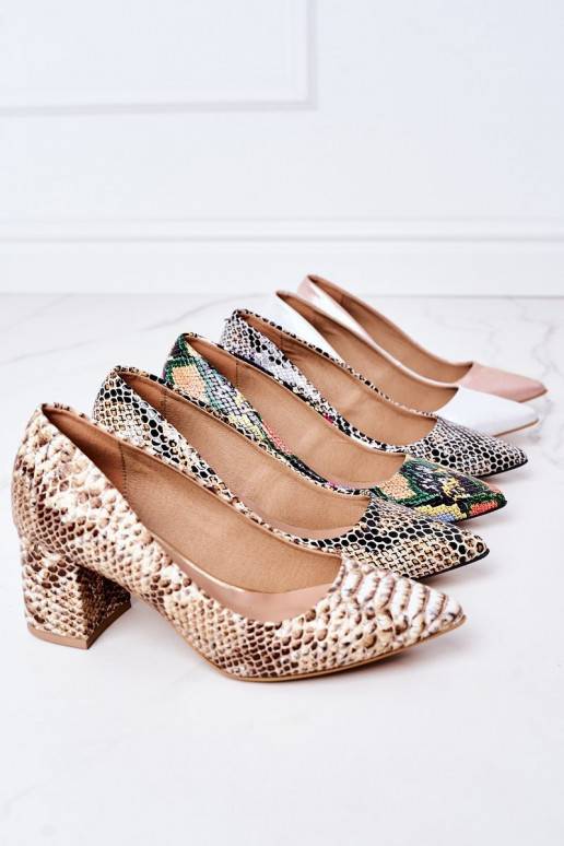 Chaussures en satin rose