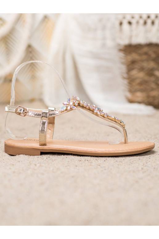 Sandales au style élégant avec œillets scintillants