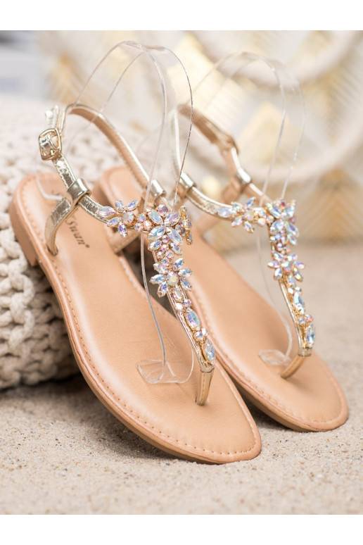 Sandales au style élégant avec œillets scintillants