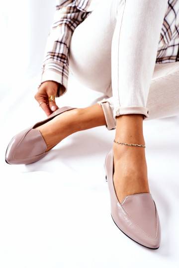 Mocassins à talons argentés Laura Messi Cappuccino 2