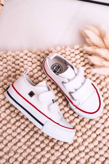 Chaussures de loisirs enfant à fermetures adhésives, coloris blanc 2