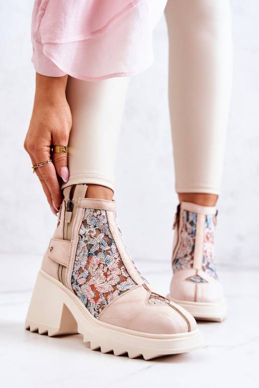 Bottes beiges Bottes beiges