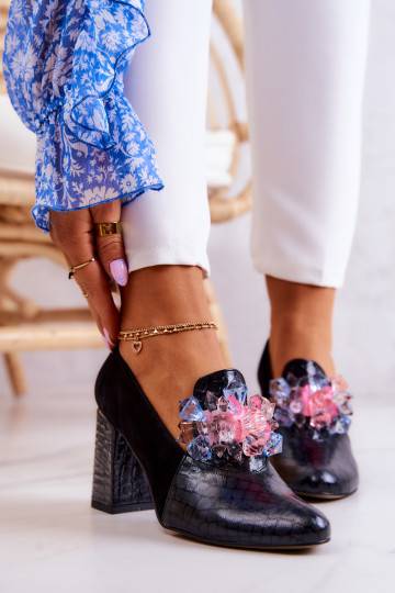 Chaussures à talons couleur...