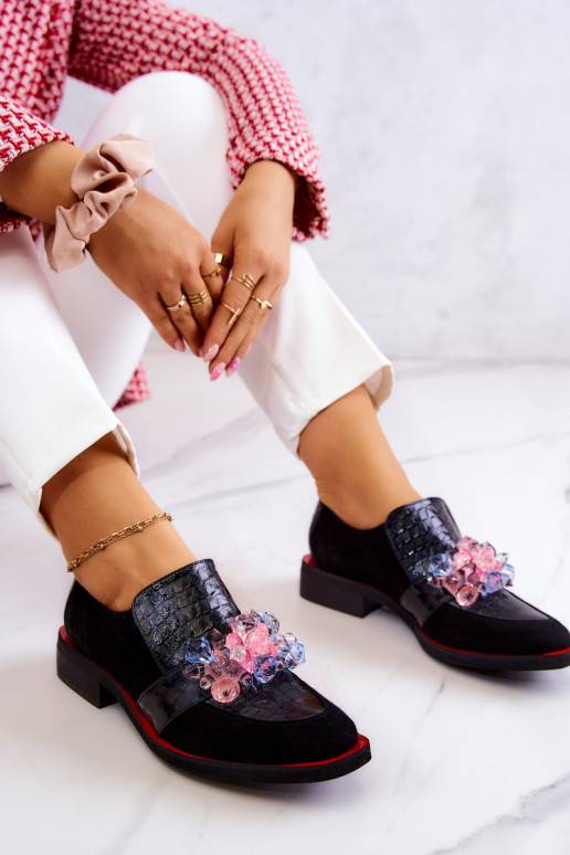 Boots en daim avec ornements Davine... Boots en daim avec ornements Davine...