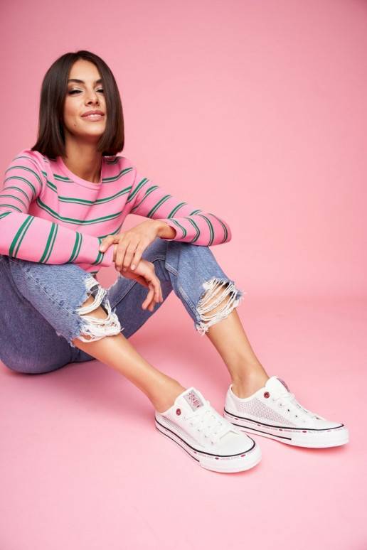 Chaussures de loisirs Cross Jeans couleur blanc