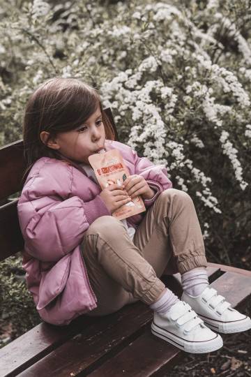 Chaussures décontractées pour enfants avec fermetures adhésives de couleur blanche Foster 2
