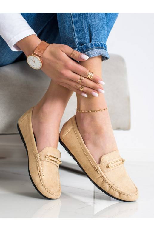 Mocassins beiges confortables Mocassins beiges confortables