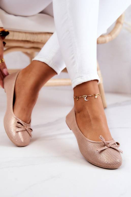 Ballerines modèle classique Fimme de couleur rose