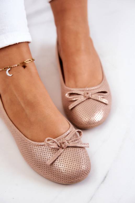 Ballerines modèle classique Fimme de couleur rose