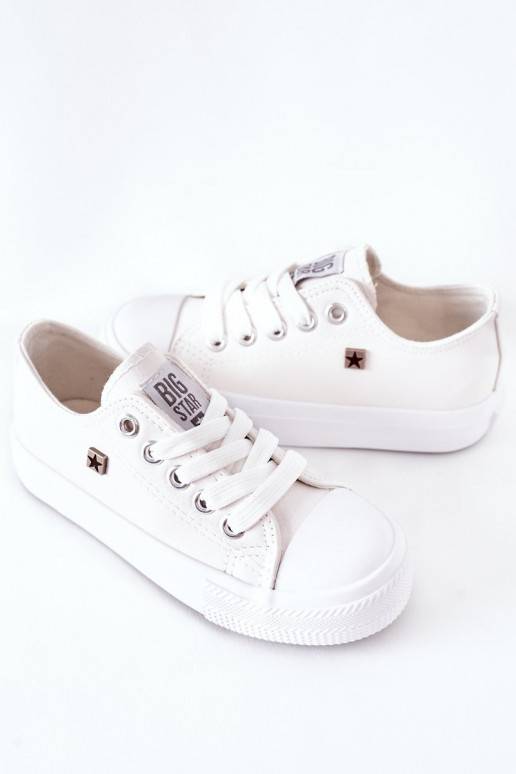 Chaussures de loisirs pour enfants en blanc de BIG STAR