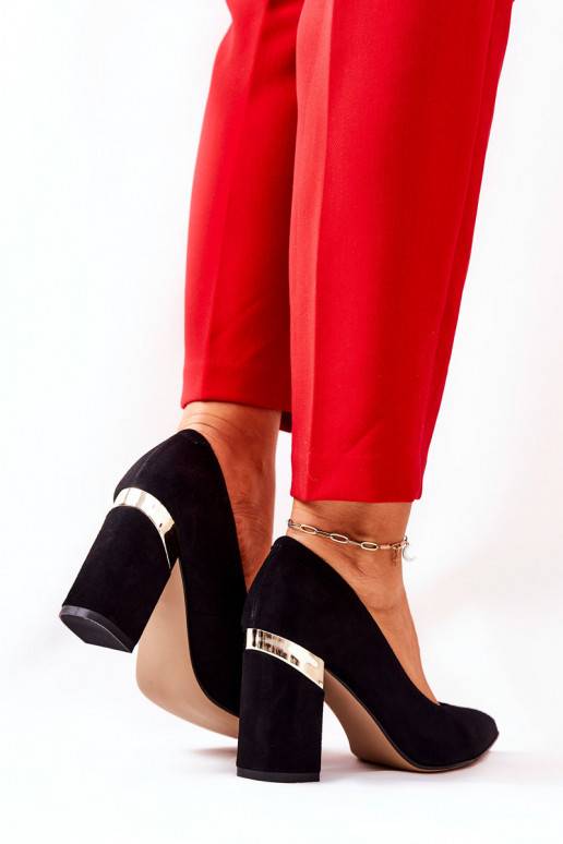 Chaussures en daim noir