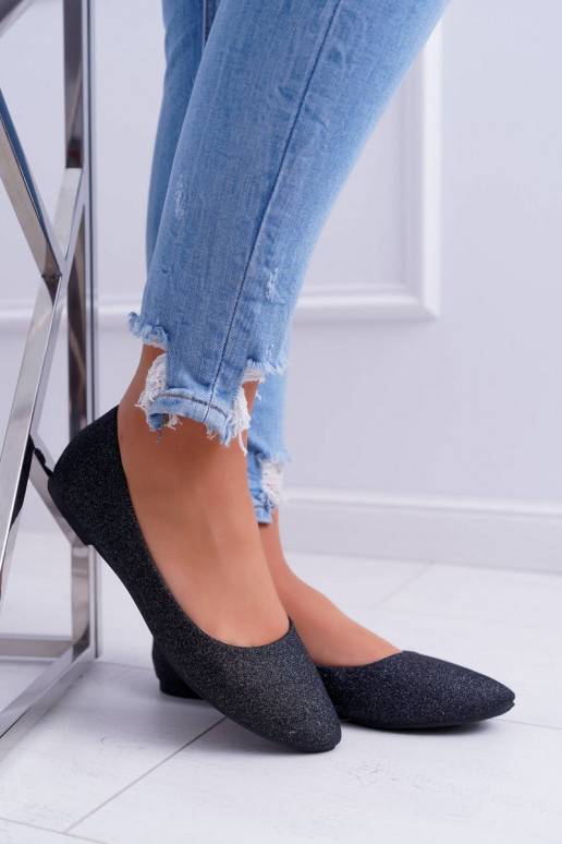 Ballerines brillantes en Tiffy noir
