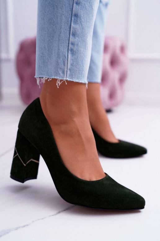 Chaussures Laura Messi daim vert 2050...