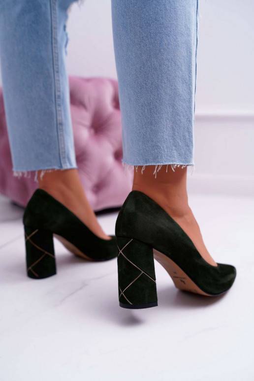 Chaussures Laura Messi daim vert 2050...