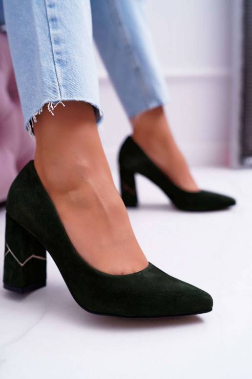 Chaussures Laura Messi daim vert 2050...