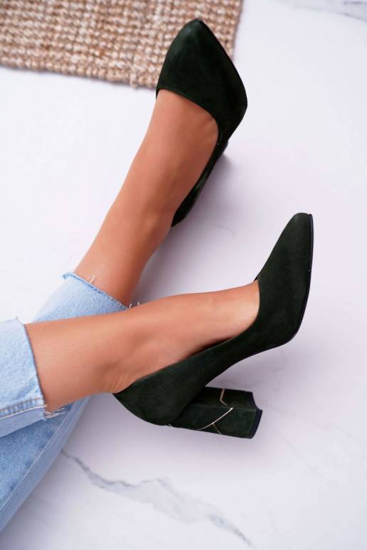 Chaussures Laura Messi daim vert 2050 Tiffany
