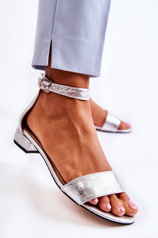 Sandales de couleur argent de Shanley Sandales de couleur argent de Shanley