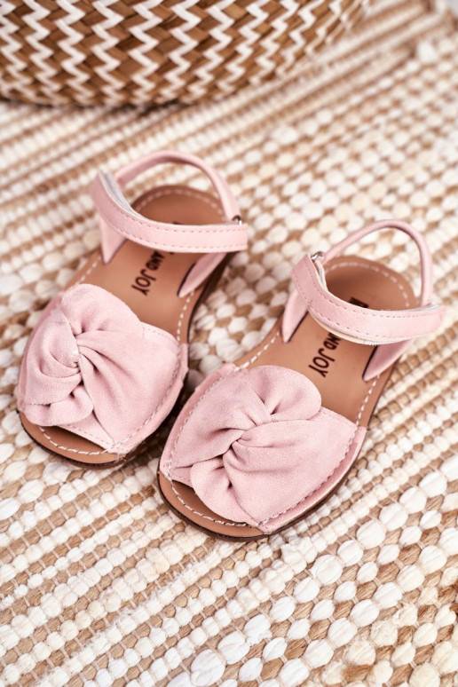 Sandales pour enfants avec fermetures adhésives roses de Goofy