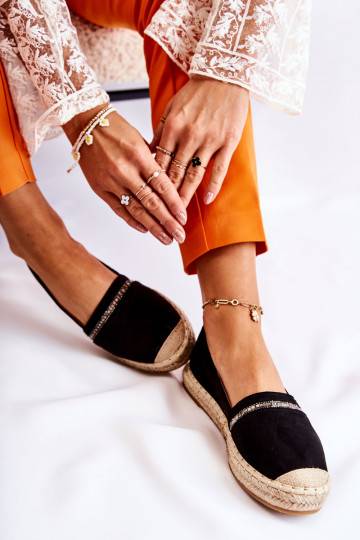 Espadrilles Cersei noires d'un modèle frappant 2
