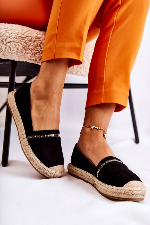 Espadrilles Cersei noires d'un modèle... Espadrilles Cersei noires d'un modèle...