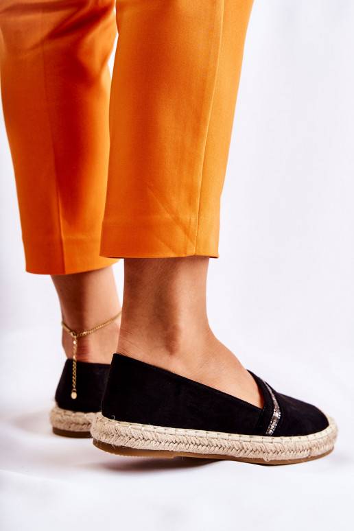 Espadrilles Cersei noires d'un modèle... Espadrilles Cersei noires d'un modèle...