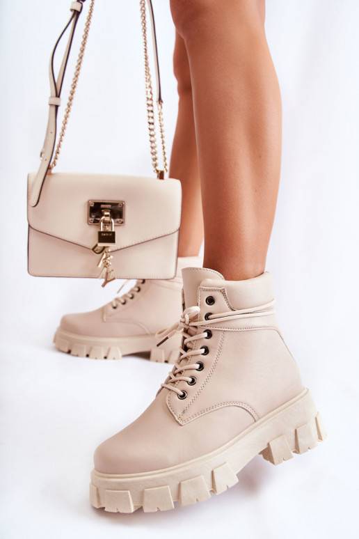 Bottines pour femmes en Flavin ivoire