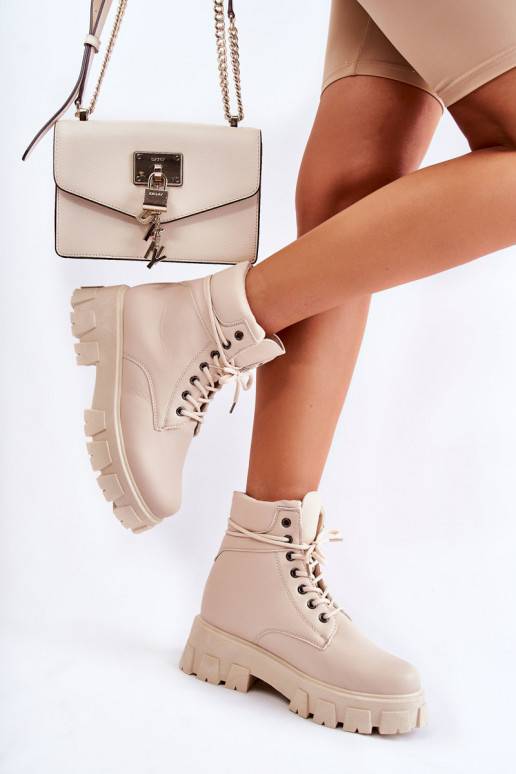 Bottines pour femmes en Flavin ivoire
