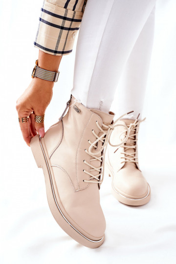 Bottes femme beiges 2