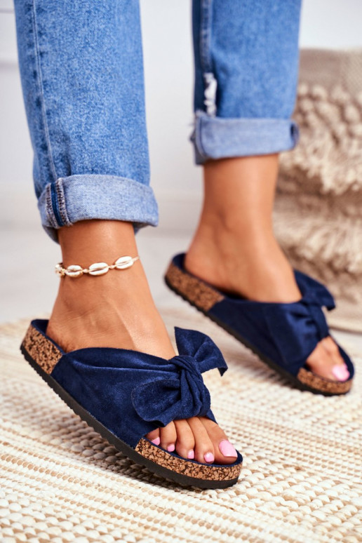Chaussons bleu foncé Wendy