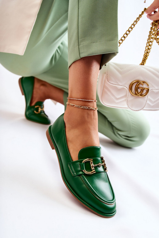 Mocassins pour femmes en vert de Coris