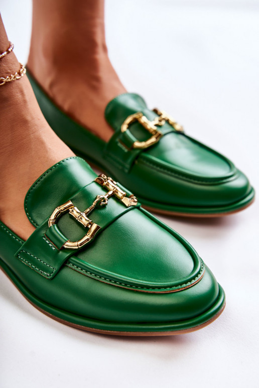 Mocassins pour femmes en vert de Coris