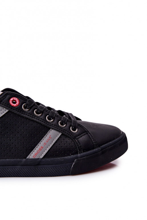 Chaussures décontractées Cross Jeans pour hommes de couleur noire