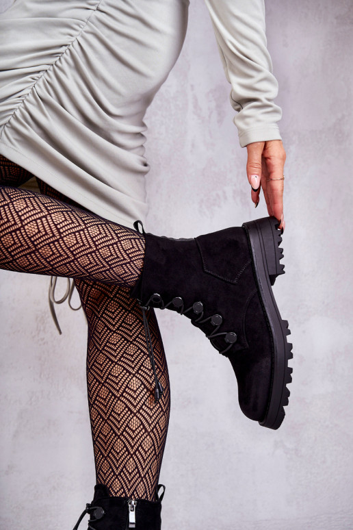 Bottes chauffantes avec fermeture de couleur noire Helia