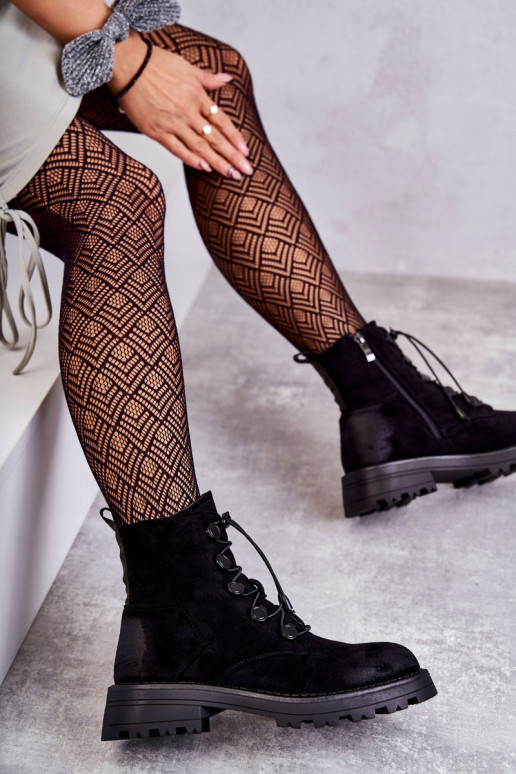 Bottes chauffantes avec fermeture de couleur noire Helia
