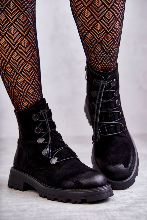Bottes chauffantes avec fermeture de couleur noire Helia