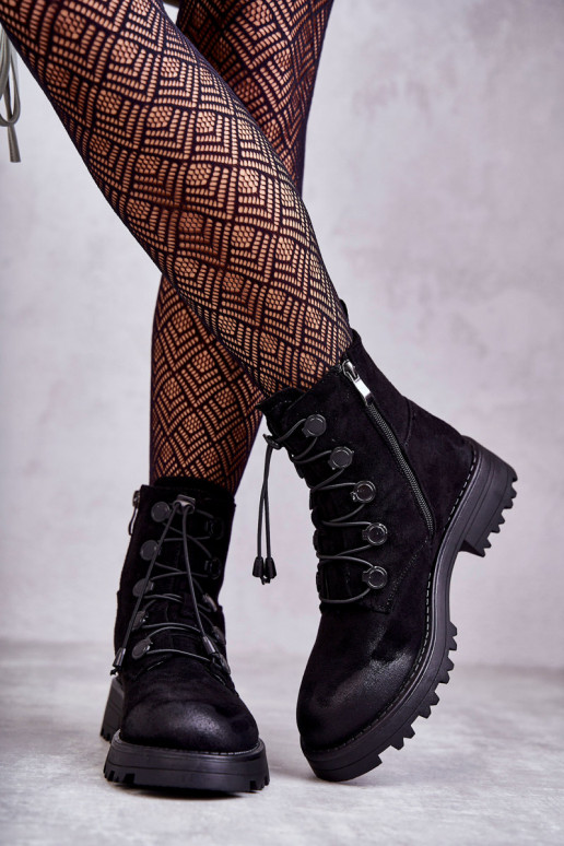 Bottes chauffantes avec fermeture de couleur noire Helia