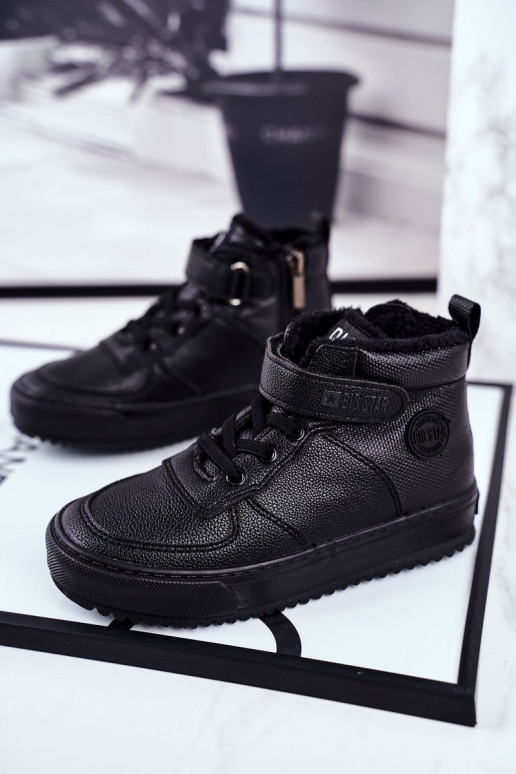 Chaussures chauffantes style sport enfant Big Star couleur noir
