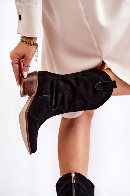 Bottines cowboy en daim Chaussures... Bottines cowboy en daim Chaussures...